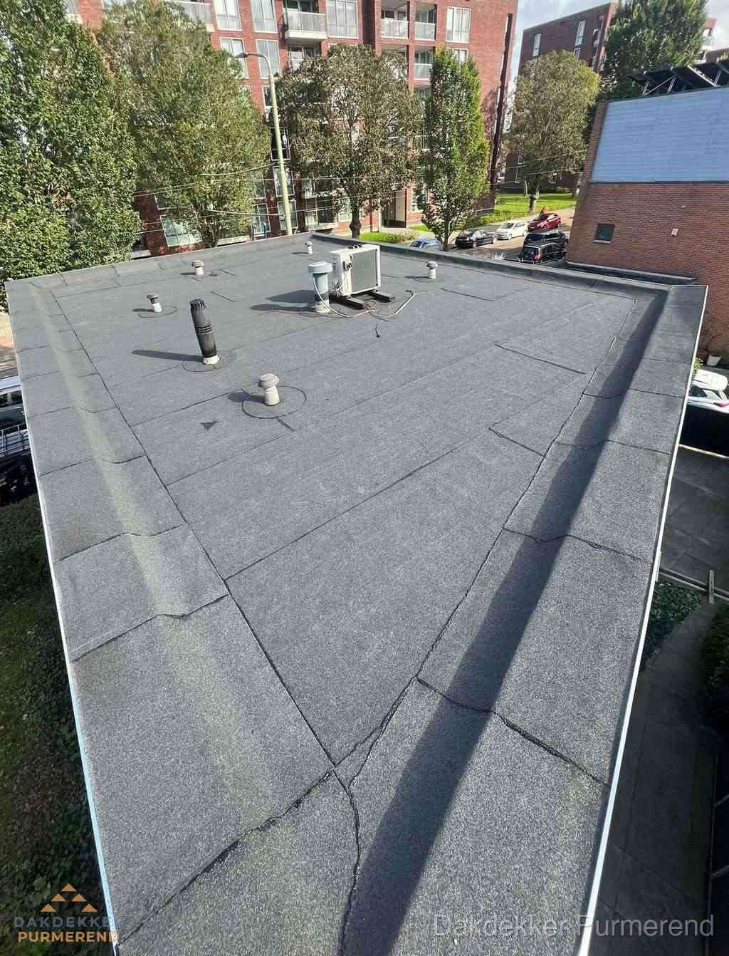 Bitumen Plat Dak Afgewerkt Purmerend