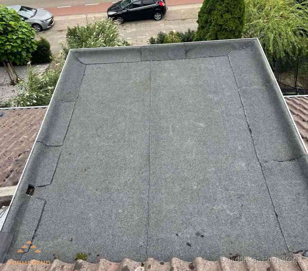 Dakbedekking schuur met bitumen in Purmerend