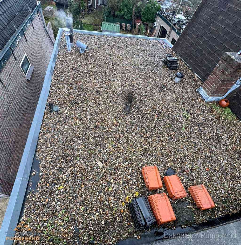 Plat Dak Grindballast Dakdoorvoeren Purmerend